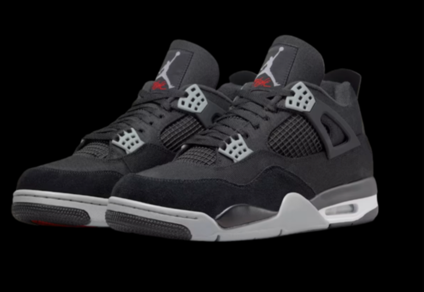 Jordan 4 black canvas